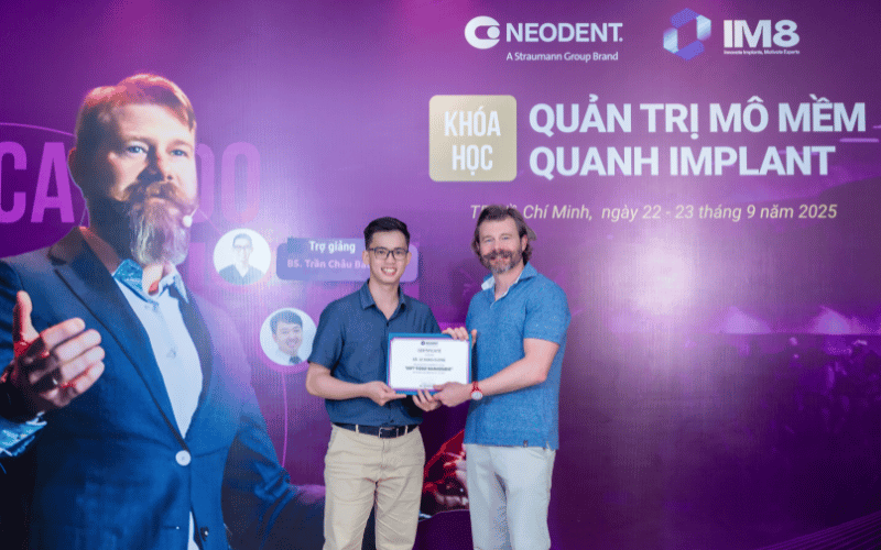 Bác sĩ Nha khoa Kim Xuân tham gia khóa học chuyên sâu về quản trị mô mềm quanh Implant